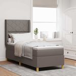 Casa si Gradina - Mobilier - Paturi si accesorii - Paturi - Pat cu arcuri cu saltea taupe 80x200 cm - Infinity.ro