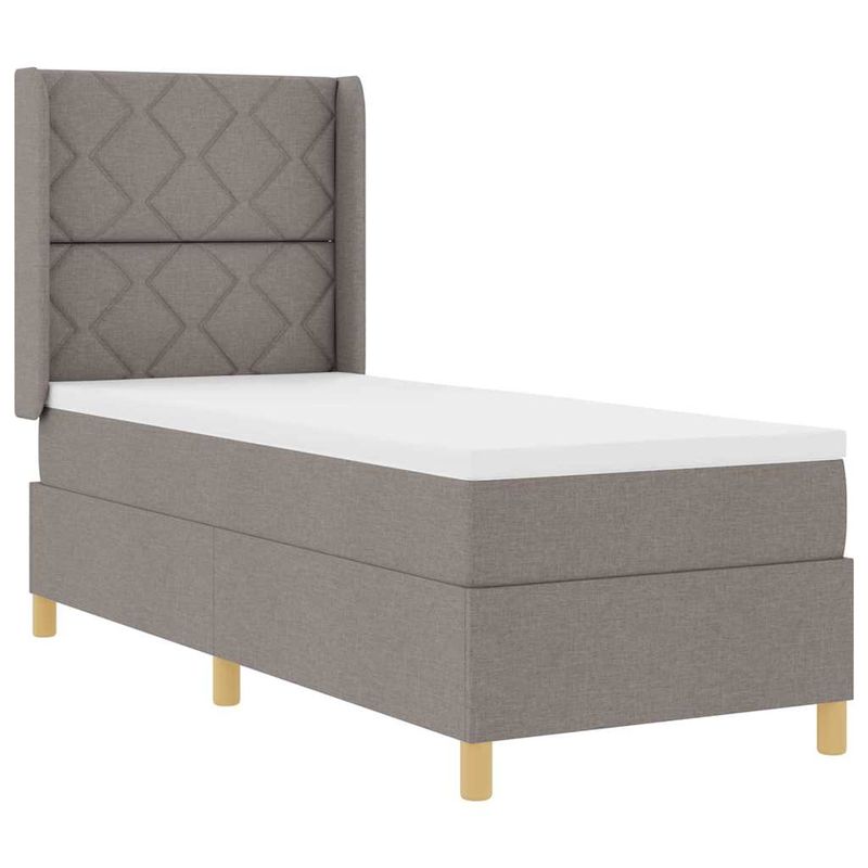 Casa si Gradina - Mobilier - Paturi si accesorii - Paturi - Pat cu arcuri cu saltea taupe 80x200 cm - Infinity.ro