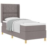 Casa si Gradina - Mobilier - Paturi si accesorii - Paturi - Pat cu arcuri cu saltea taupe 80x200 cm - Infinity.ro