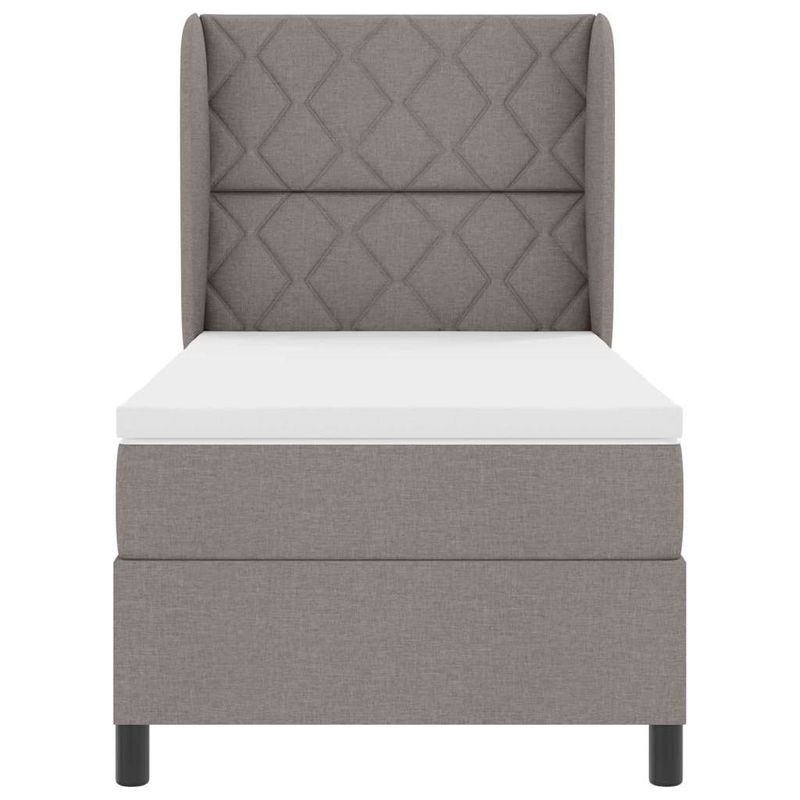 Casa si Gradina - Mobilier - Paturi si accesorii - Paturi - Pat cu saltea taupe, 100 x 200 cm, din material de calitate - Infinity.ro