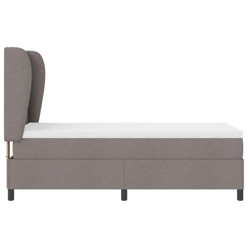 Casa si Gradina - Mobilier - Paturi si accesorii - Paturi - Pat cu saltea taupe, 100 x 200 cm, din material de calitate - Infinity.ro