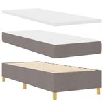 Casa si Gradina - Mobilier - Paturi si accesorii - Paturi - Pat cu arcuri cu saltea taupe 80x200 cm - Infinity.ro