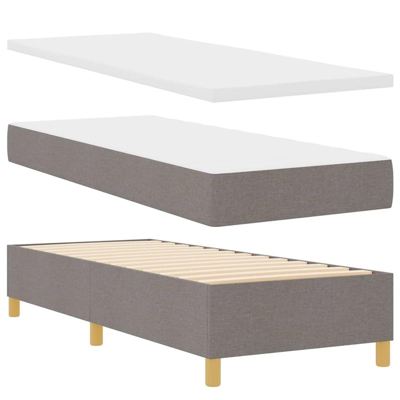 Casa si Gradina - Mobilier - Paturi si accesorii - Paturi - Pat cu arcuri cu saltea taupe 80x200 cm - Infinity.ro
