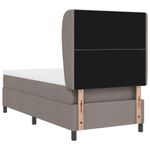 Casa si Gradina - Mobilier - Paturi si accesorii - Paturi - Pat cu saltea taupe, 100 x 200 cm, din material de calitate - Infinity.ro