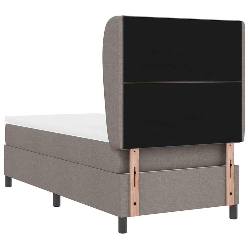 Casa si Gradina - Mobilier - Paturi si accesorii - Paturi - Pat cu saltea taupe, 100 x 200 cm, din material de calitate - Infinity.ro