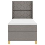 Casa si Gradina - Mobilier - Paturi si accesorii - Paturi - Pat cu arcuri cu saltea taupe 80x200 cm - Infinity.ro