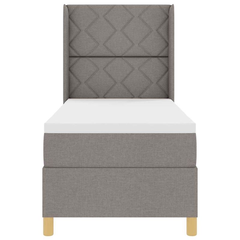 Casa si Gradina - Mobilier - Paturi si accesorii - Paturi - Pat cu arcuri cu saltea taupe 80x200 cm - Infinity.ro