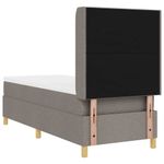 Casa si Gradina - Mobilier - Paturi si accesorii - Paturi - Pat cu arcuri cu saltea taupe 80x200 cm - Infinity.ro