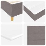 Casa si Gradina - Mobilier - Paturi si accesorii - Paturi - Pat cu arcuri cu saltea taupe 80x200 cm - Infinity.ro
