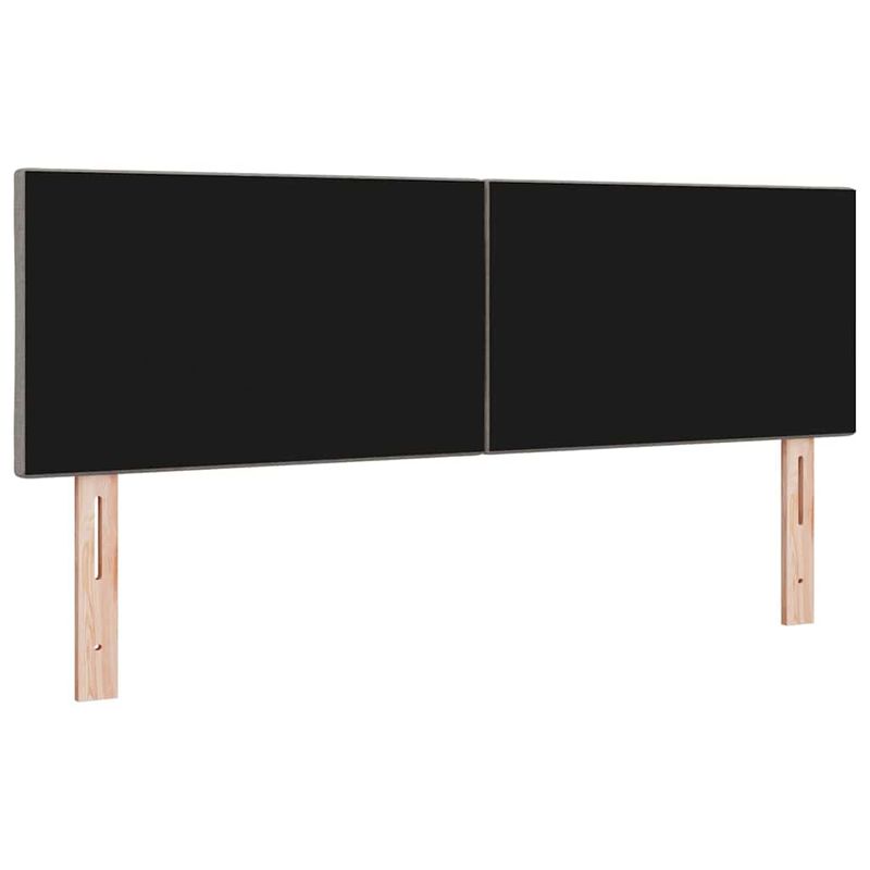 Casa si Gradina - Mobilier - Paturi si accesorii - Accesorii paturi - Tablie de pat LED  Design Patratele Maro inchis 160 cm din tesatura - Infinity.ro