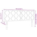 Casa si Gradina - Mobilier - Paturi si accesorii - Accesorii paturi - Tablie de pat LED  Design Patratele Maro inchis 160 cm din tesatura - Infinity.ro