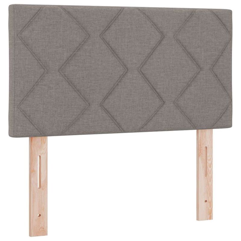 Casa si Gradina - Mobilier - Paturi si accesorii - Paturi - Pat cu arcuri si saltea Taupe 120x190 cm din tesatura - Infinity.ro