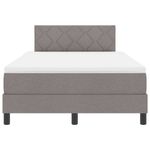 Casa si Gradina - Mobilier - Paturi si accesorii - Paturi - Pat cu arcuri si saltea Taupe 120x190 cm din tesatura - Infinity.ro