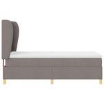 Casa si Gradina - Mobilier - Paturi si accesorii - Paturi - Pat box spring cu saltea, taupe, 100x200 cm, textil - Infinity.ro