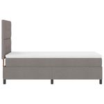 Casa si Gradina - Mobilier - Paturi si accesorii - Paturi - Pat cu saltea cu arcuri si LED, Gri taupe, 100 x 200 cm, tesatura - Infinity.ro