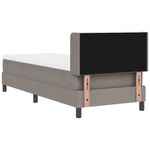 Casa si Gradina - Mobilier - Paturi si accesorii - Paturi - Pat Box Spring cu saltea taupe, 80x200 cm, material - Infinity.ro
