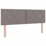 Casa si Gradina - Mobilier - Paturi si accesorii - Paturi - Pat cu saltea, culoare taupe, dimensiuni 140 x 190 cm, din material textil. - Infinity.ro