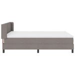 Casa si Gradina - Mobilier - Paturi si accesorii - Paturi - Pat cu saltea, culoare taupe, dimensiuni 140 x 190 cm, din material textil. - Infinity.ro
