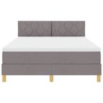 Casa si Gradina - Mobilier - Paturi si accesorii - Paturi - Pat cu arcuri cu saltea taupe 140x190 cm tesatura - Infinity.ro