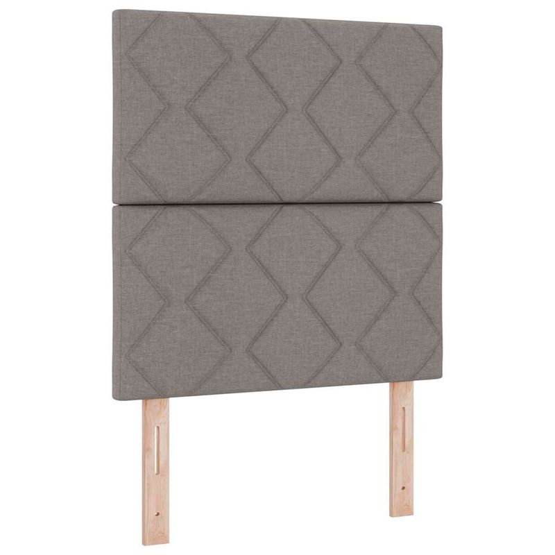 Casa si Gradina - Mobilier - Paturi si accesorii - Paturi - Pat cu saltea cu LED in Taupe, 80x200 cm, tesatura - Infinity.ro