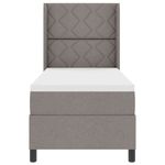 Casa si Gradina - Mobilier - Paturi si accesorii - Paturi - Pat cu saltea cu LED in Taupe, 80x200 cm, tesatura - Infinity.ro