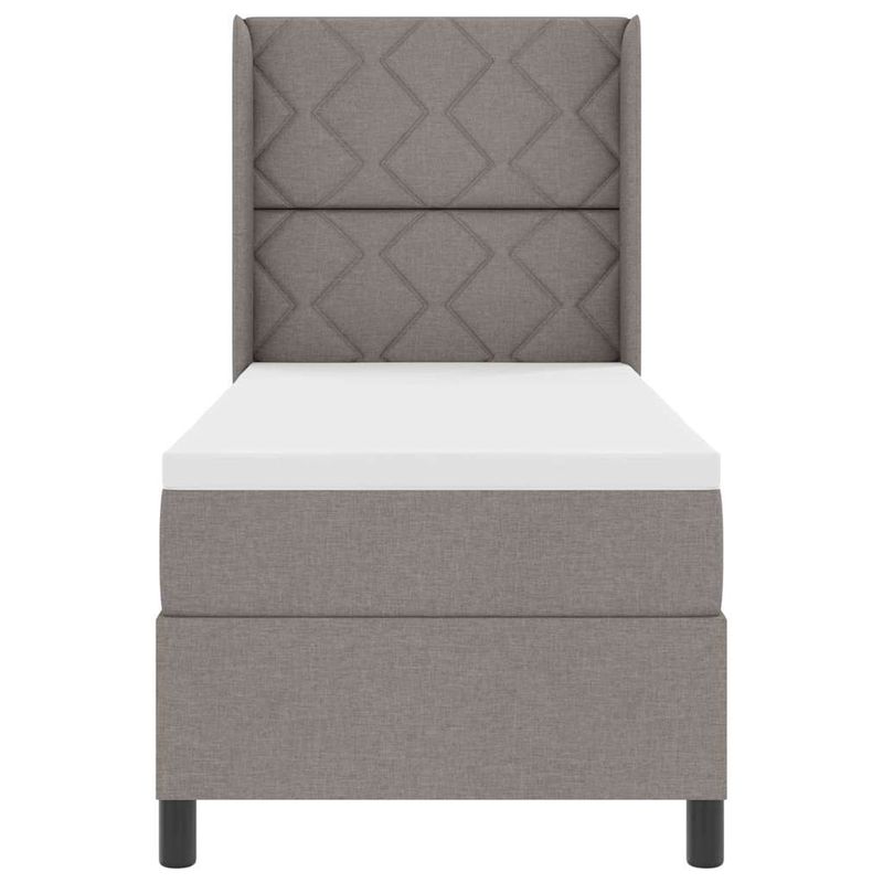Casa si Gradina - Mobilier - Paturi si accesorii - Paturi - Pat cu saltea cu LED in Taupe, 80x200 cm, tesatura - Infinity.ro