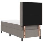 Casa si Gradina - Mobilier - Paturi si accesorii - Paturi - Pat cu saltea cu LED in Taupe, 80x200 cm, tesatura - Infinity.ro