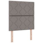 Casa si Gradina - Mobilier - Paturi si accesorii - Paturi - Pat cu arcuri cu saltea si banca Taupe 80x200 cm tesatura - Infinity.ro