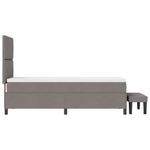 Casa si Gradina - Mobilier - Paturi si accesorii - Paturi - Pat cu arcuri cu saltea si banca Taupe 80x200 cm tesatura - Infinity.ro