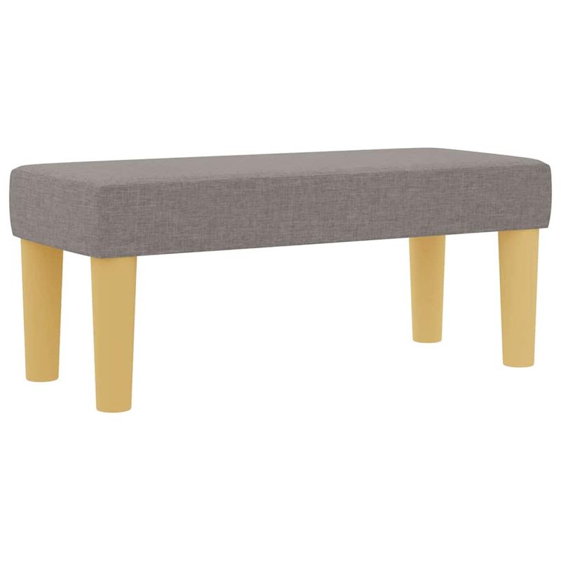 Casa si Gradina - Mobilier - Paturi si accesorii - Paturi - Pat cu arcuri cu saltea si banca taupe 100x200 cm tesatura - Infinity.ro