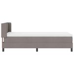 Casa si Gradina - Mobilier - Paturi si accesorii - Paturi - Pat Box Spring cu Saltea in Taupe, 100 x 200 cm, Material Textil. - Infinity.ro