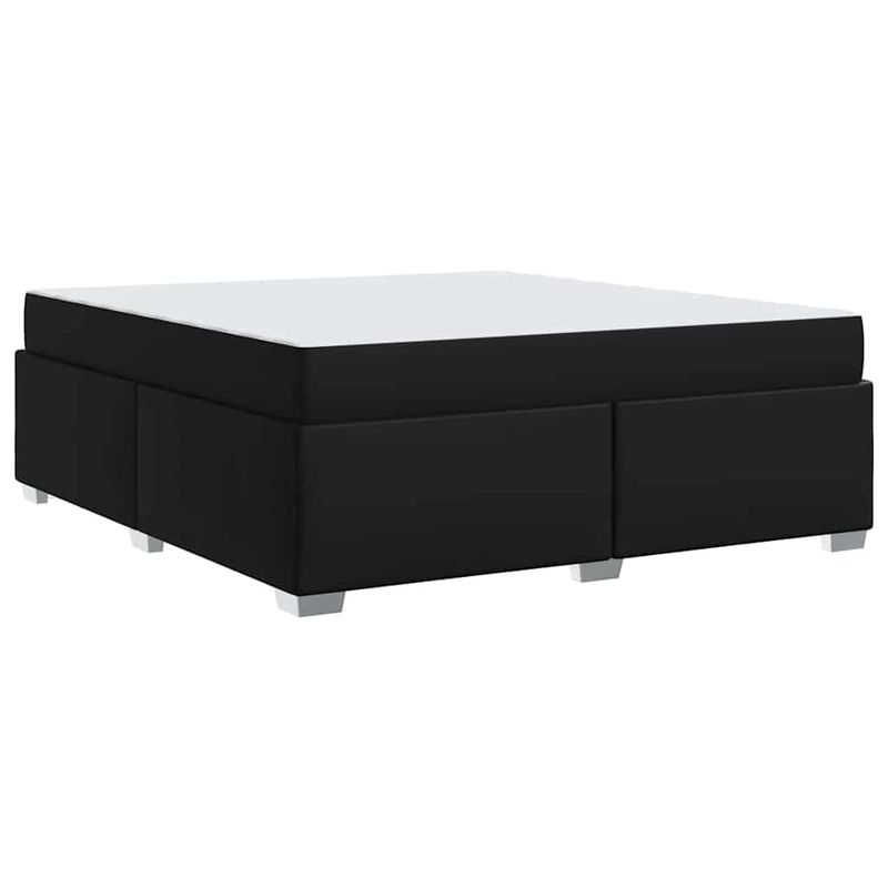 Casa si Gradina - Mobilier - Paturi si accesorii - Paturi - Cadru de pat Altele Negru 180 x 200 cm Piele artificiala - Infinity.ro