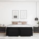 Casa si Gradina - Mobilier - Paturi si accesorii - Paturi - Cadru de pat Altele Negru 180 x 200 cm Piele artificiala - Infinity.ro