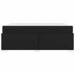 Casa si Gradina - Mobilier - Paturi si accesorii - Paturi - Cadru de pat Altele Negru 180 x 200 cm Piele artificiala - Infinity.ro