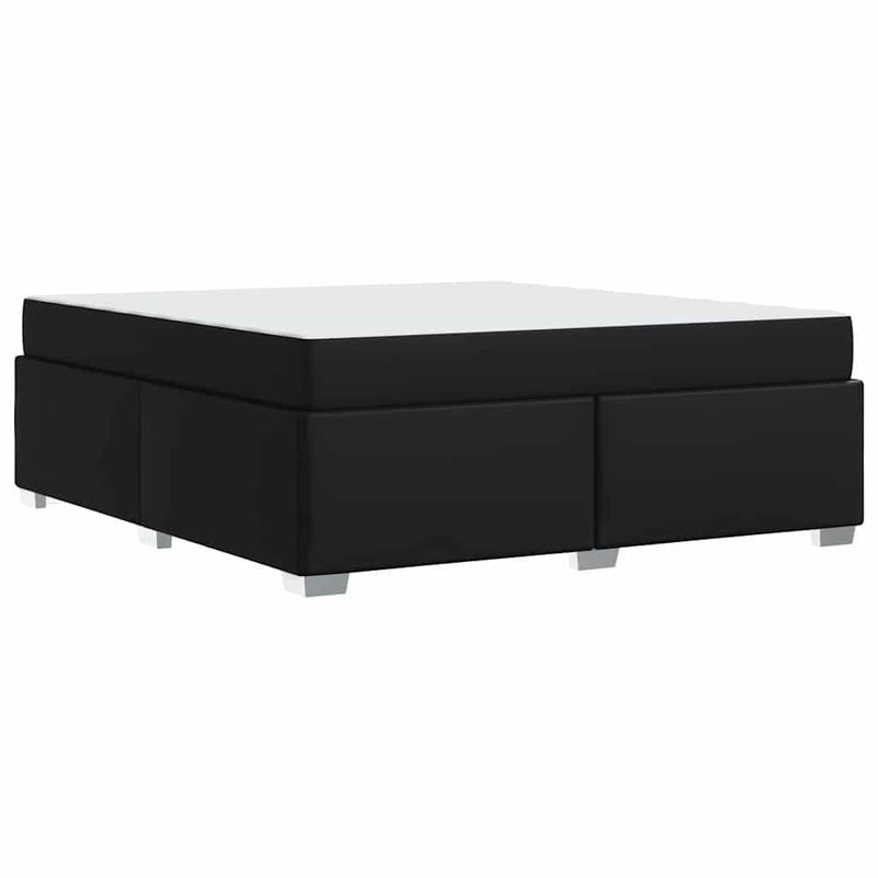 Casa si Gradina - Mobilier - Paturi si accesorii - Paturi - Cadru de pat Altele Negru 180 x 200 cm Piele artificiala - Infinity.ro