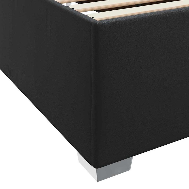 Casa si Gradina - Mobilier - Paturi si accesorii - Paturi - Cadru de pat Altele Negru 180 x 200 cm Piele artificiala - Infinity.ro