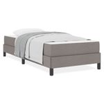 Casa si Gradina - Mobilier - Paturi si accesorii - Paturi - Pat cu arcuri Altele Gri taupe 90 x 200 cm tesatura - Infinity.ro