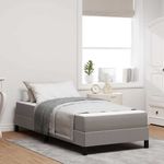 Casa si Gradina - Mobilier - Paturi si accesorii - Paturi - Pat cu arcuri Altele Gri taupe 90 x 200 cm tesatura - Infinity.ro