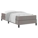 Casa si Gradina - Mobilier - Paturi si accesorii - Paturi - Pat cu arcuri Altele Gri taupe 90 x 200 cm tesatura - Infinity.ro