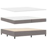Casa si Gradina - Mobilier - Paturi si accesorii - Paturi - Pat cu saltea - Taupe, 200x200 cm, tesatura - Infinity.ro