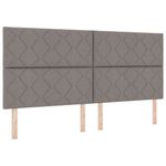 Casa si Gradina - Mobilier - Paturi si accesorii - Paturi - Pat cu saltea - Taupe, 200x200 cm, tesatura - Infinity.ro
