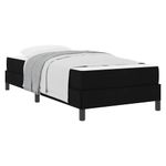 Casa si Gradina - Mobilier - Paturi si accesorii - Paturi - Pat cu arcuri Altele Negru 90 x 200 cm tesatura - Infinity.ro
