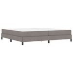 Casa si Gradina - Mobilier - Paturi si accesorii - Paturi - Pat cu arcuri Altele Gri taupe 200 x 200 cm tesatura - Infinity.ro