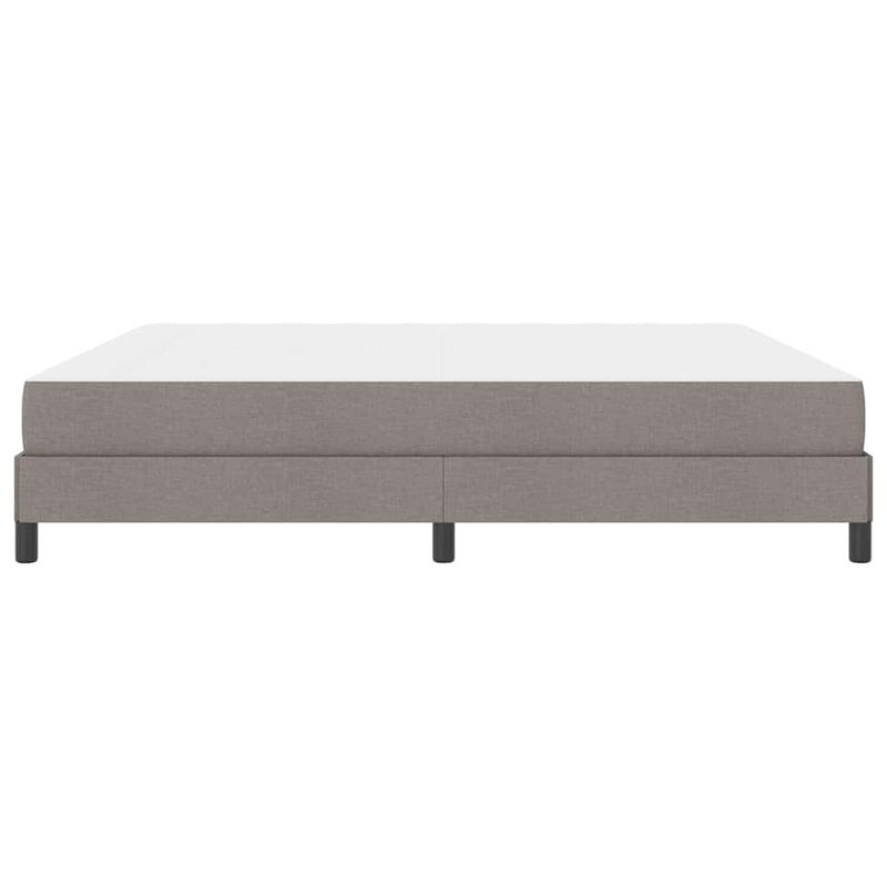 Casa si Gradina - Mobilier - Paturi si accesorii - Paturi - Pat cu arcuri Altele Gri taupe 200 x 200 cm tesatura - Infinity.ro