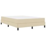 Casa si Gradina - Mobilier - Paturi si accesorii - Paturi - Pat cu arcuri Altele Crem 140 x 190 cm tesatura - Infinity.ro