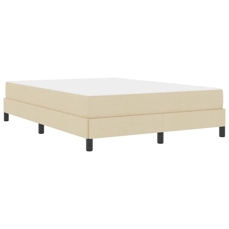 Casa si Gradina - Mobilier - Paturi si accesorii - Paturi - Pat cu arcuri Altele Crem 140 x 190 cm tesatura - Infinity.ro