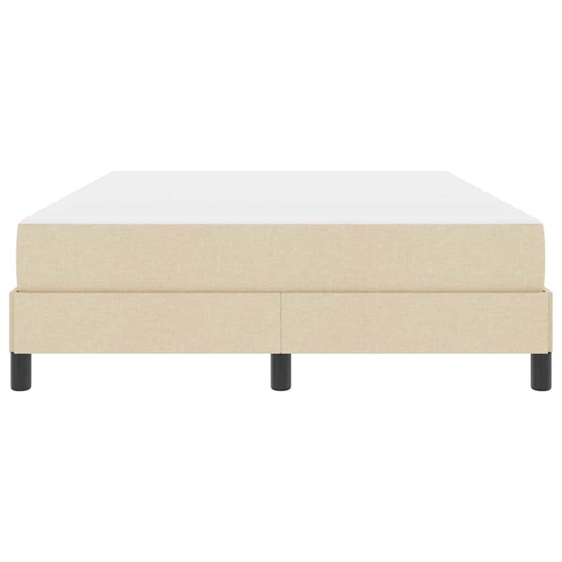 Casa si Gradina - Mobilier - Paturi si accesorii - Paturi - Pat cu arcuri Altele Crem 140 x 190 cm tesatura - Infinity.ro