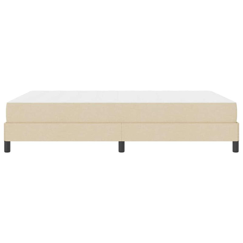 Casa si Gradina - Mobilier - Paturi si accesorii - Paturi - Pat cu arcuri Altele Crem 140 x 190 cm tesatura - Infinity.ro