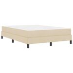 Casa si Gradina - Mobilier - Paturi si accesorii - Paturi - Pat cu arcuri Altele Crem 140 x 190 cm tesatura - Infinity.ro