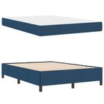 Casa si Gradina - Mobilier - Paturi si accesorii - Paturi - Pat cu arcuri Gri deschis, Negru 140 x 190 cm - Infinity.ro